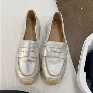 Sam Edelman Silver Metallic Loafers for Women
